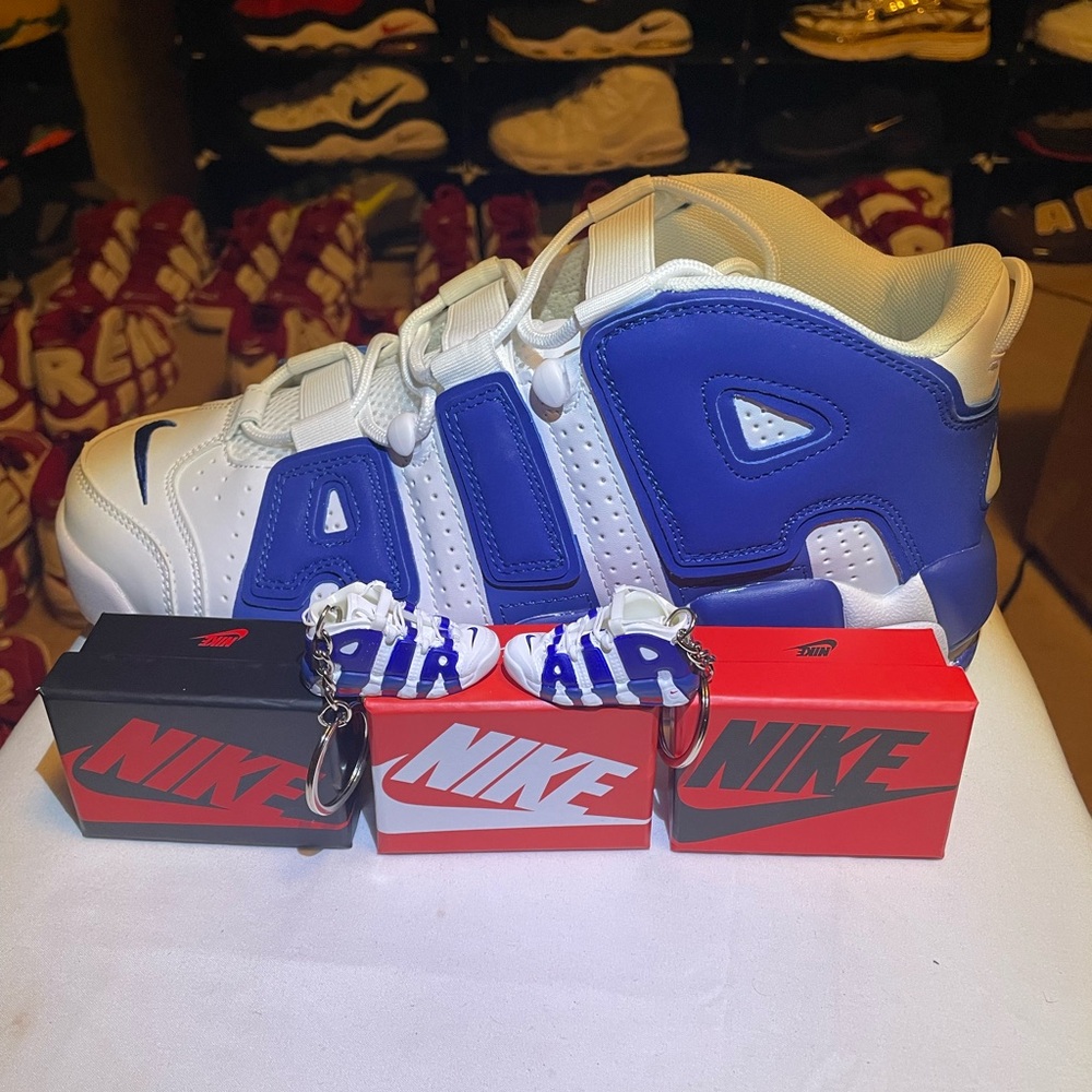 Nike Air More Uptempo Mini Shoe Keychains And Mini Nike Shoe Box  MORE COLORS AV